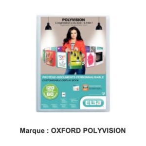 Porte-vues personnalisable 120 vues blanc