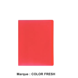 1 porte-vues rouge de 60 vues de bonne qualité