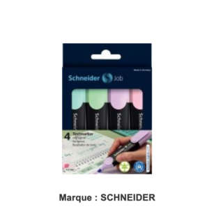 4 surligneurs fluo
