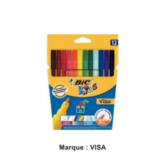 12 feutres pointe fine VISA
