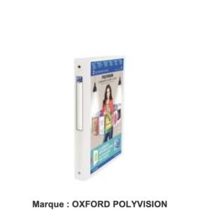 Porte-vues personnalisable 200 vues blanc transparent avec feuille plastifiées inclues