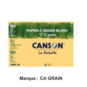 Papier dessin blanc CANSON 180 g